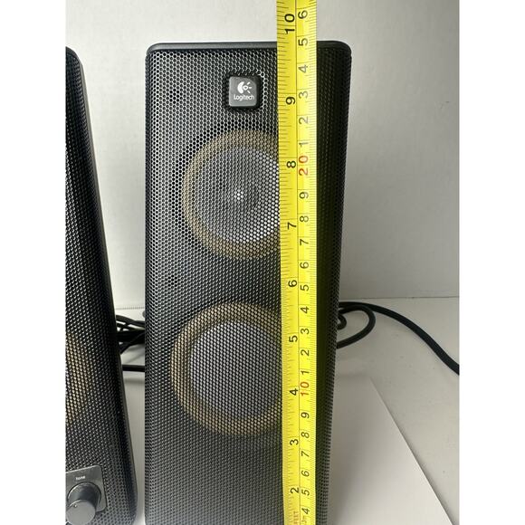 Logitech S-0264A 2.0 Channel Desktop Wired Pair Computer Speakers in Black - Picture 3 of 6